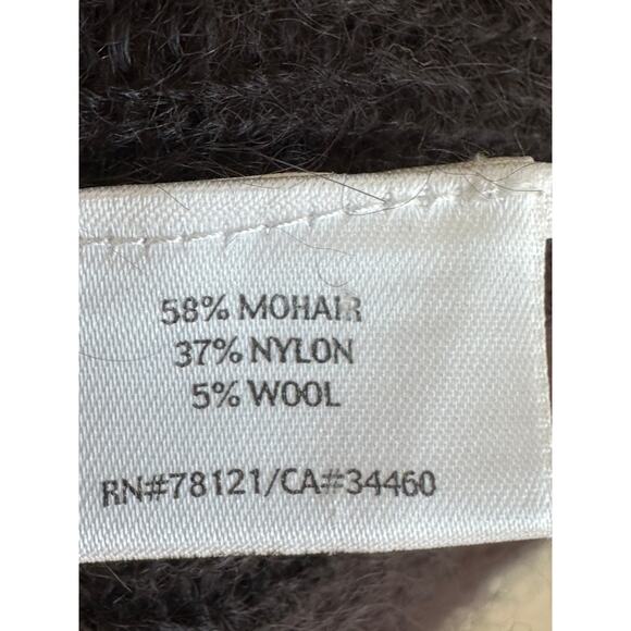 Eileen Fisher Midi Cardigan Sweater Brown Size Small Mohair Wool Layering Fall - Picture 5 of 10